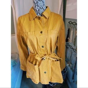Banana Republic Gold Belted Jacket
